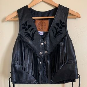 Cowgirl 100% Leather Vest Kerr Leather
